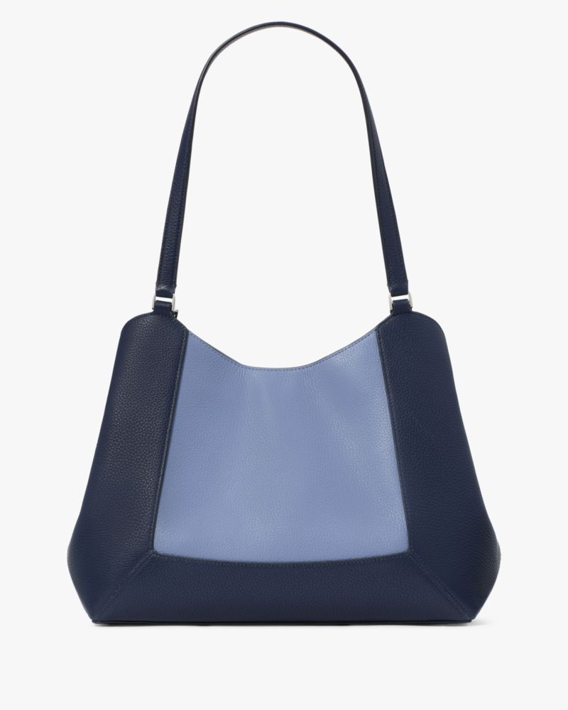 Lena Colorblock Large Triple Compartment Shoulder Bag