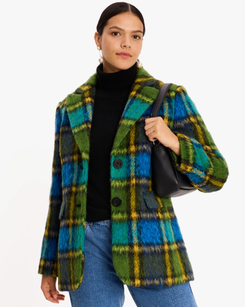 Grand Plaid Wool Jacket