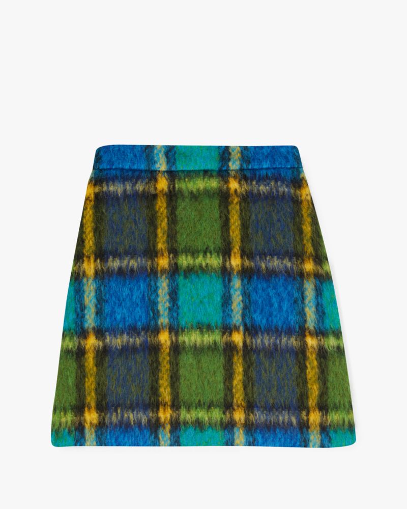 Grand Plaid A-line Skirt