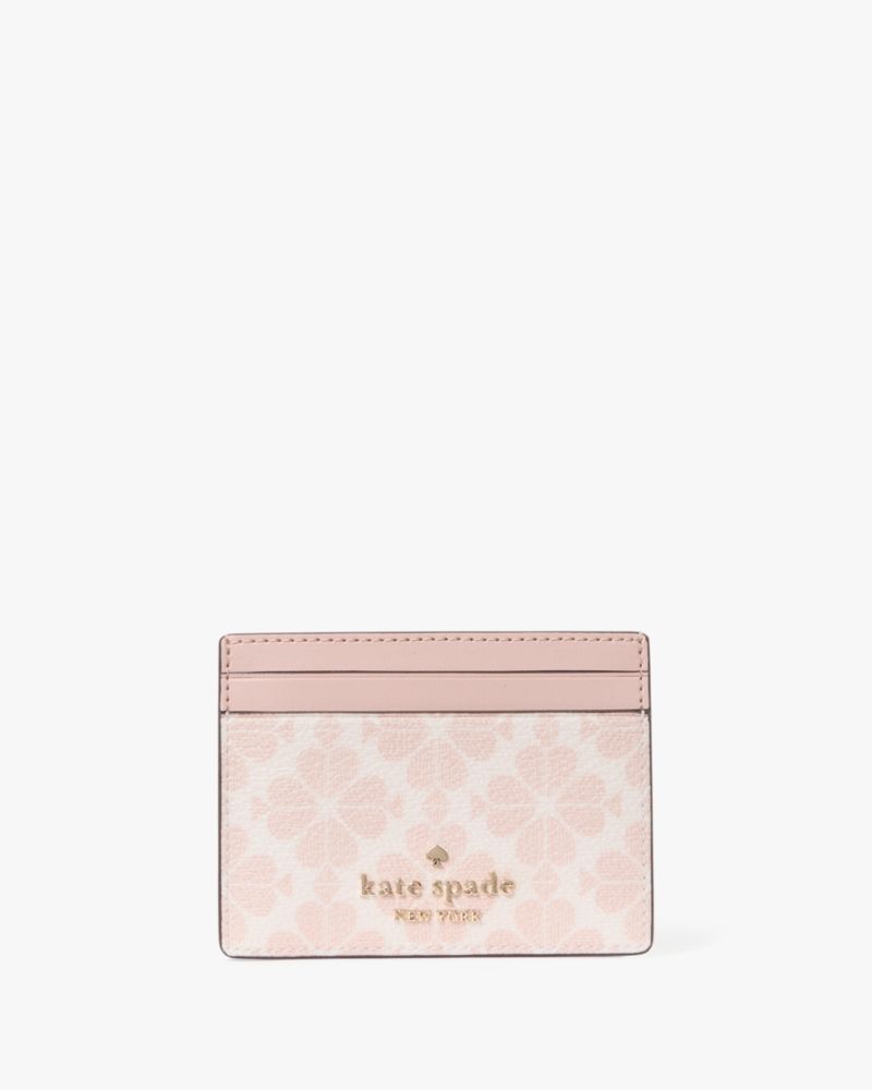 Spade Flower Small Slim Card Holder