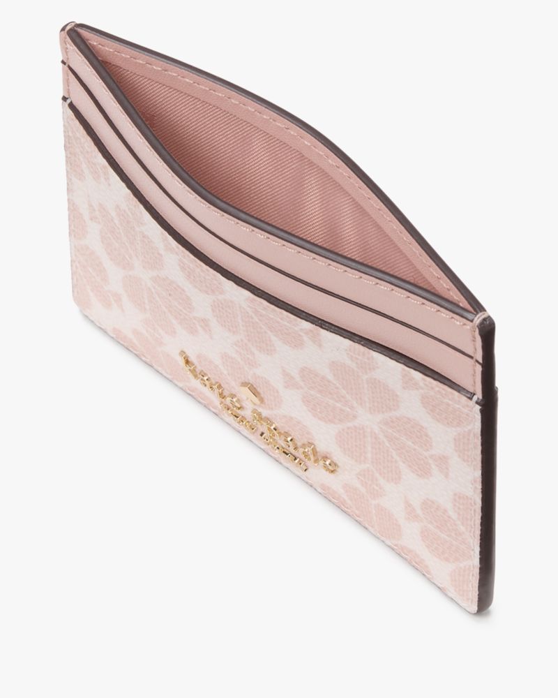 Spade Flower Small Slim Card Holder