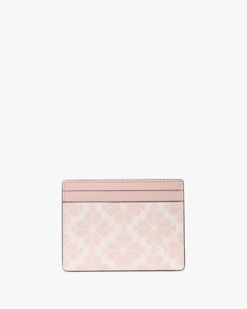 Spade Flower Small Slim Card Holder