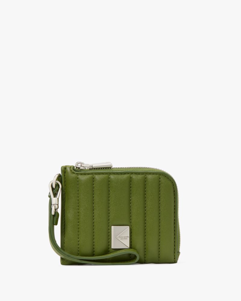 Deco Quilted Card Case Wristlet