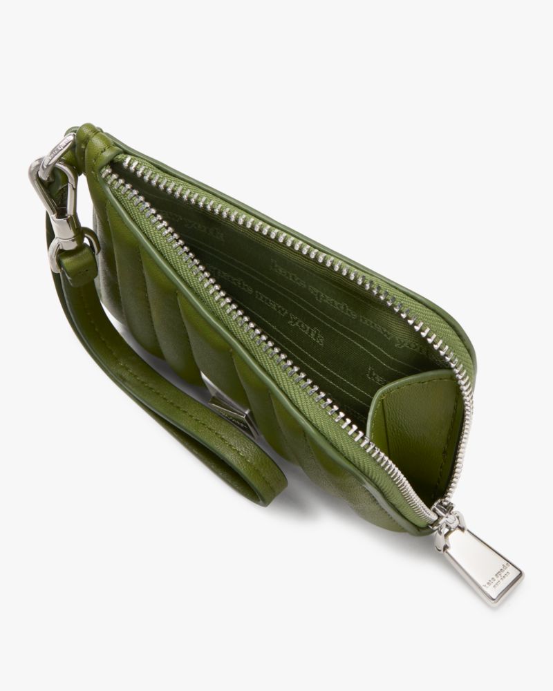 Deco Quilted Card Case Wristlet