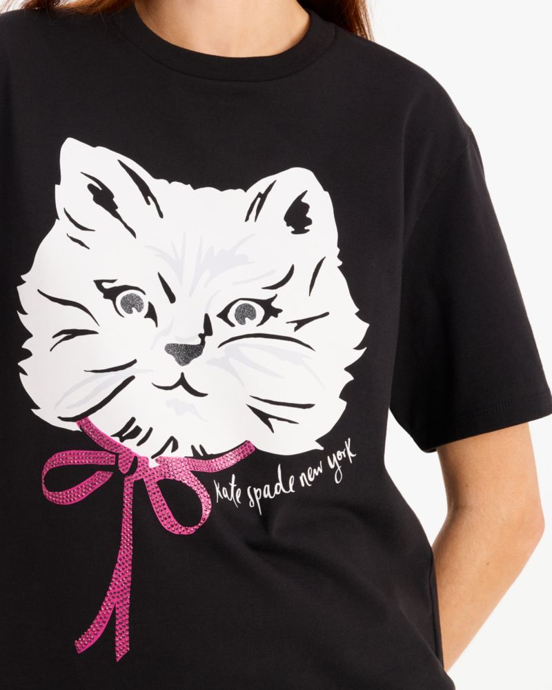 Embellished Cat Tee