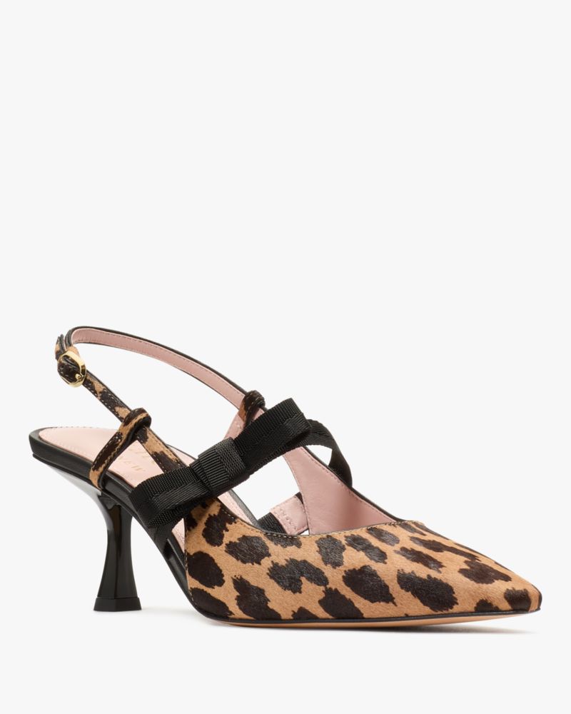 Maritza Leopard Slingback Pumps