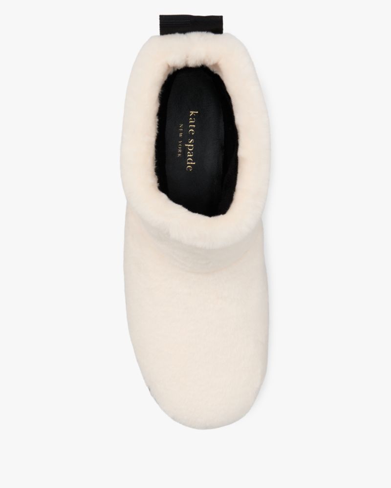 Puffed Faux Fur Pull-on Booties