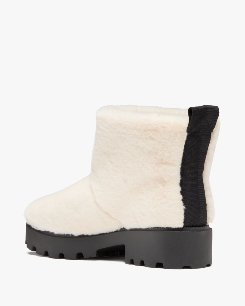 Puffed Faux Fur Pull-on Booties