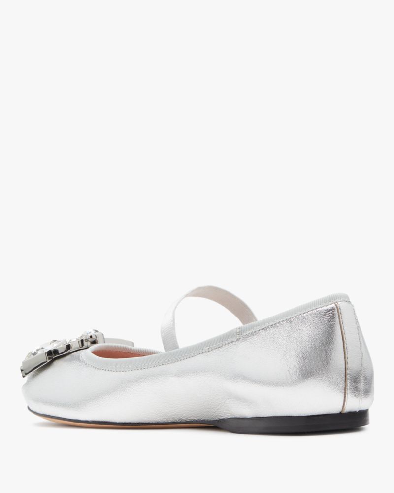 Renata Metallic Mary Jane Ballet Flats