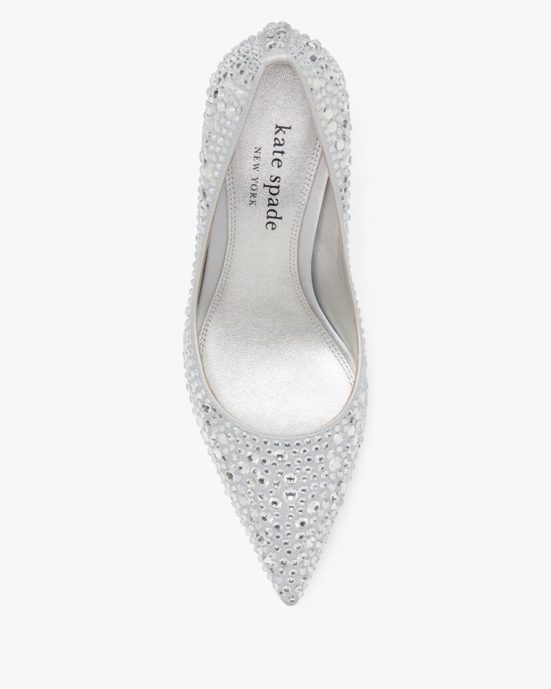 Garnish Satin Crystal Pumps