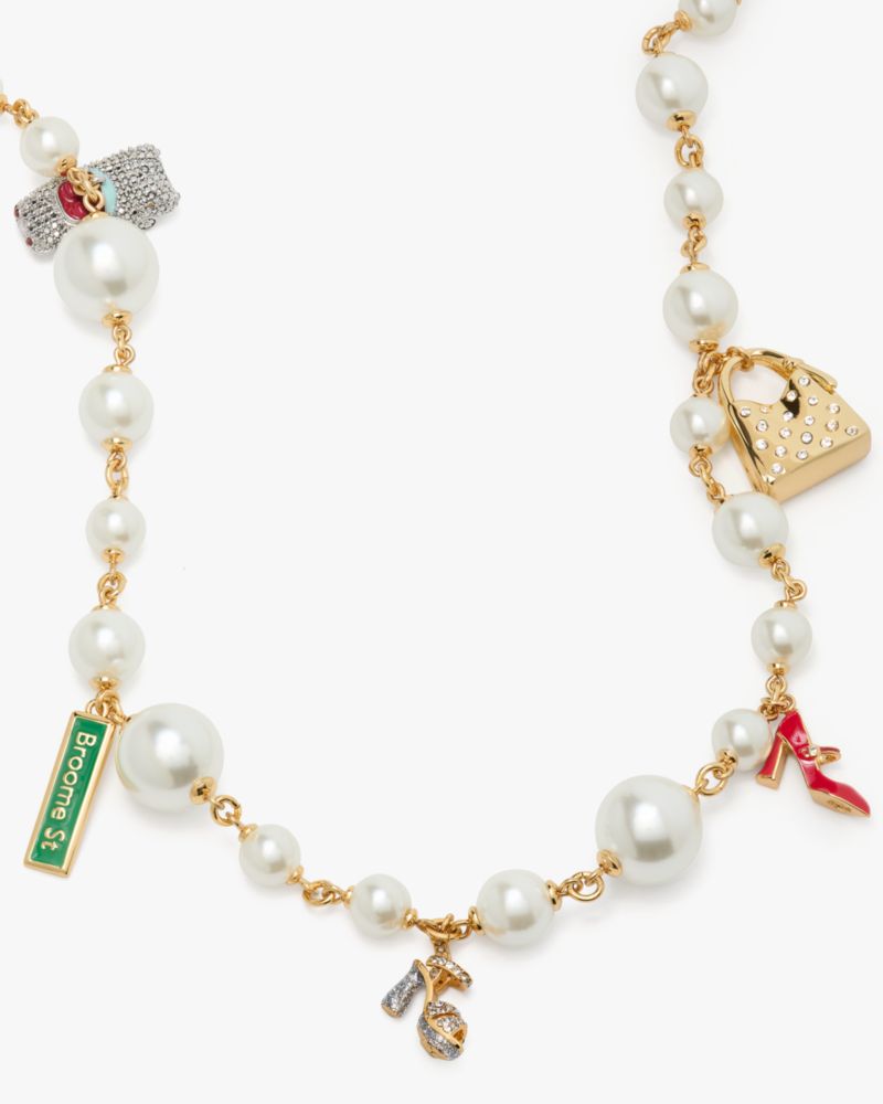 New York Minute Statement Charm Necklace