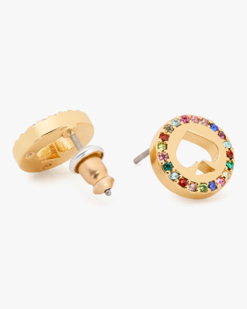 Spot The Spade Pave Halo Spade Studs