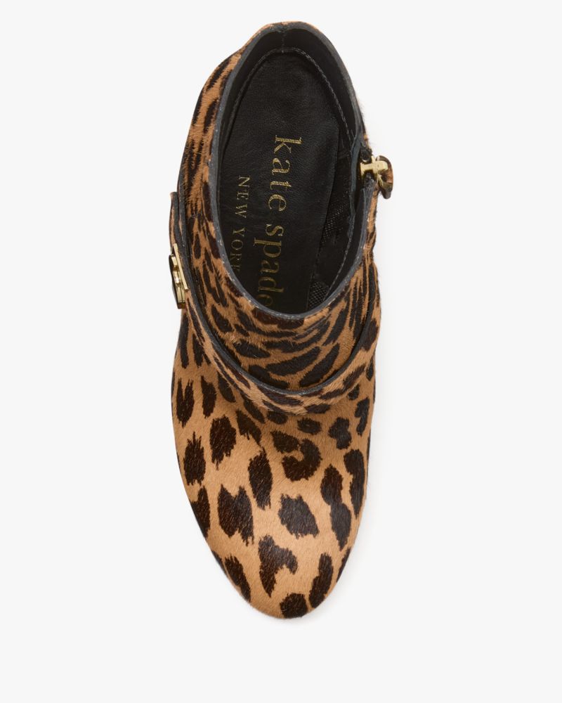 Dakota Leopard Zip Up Booties