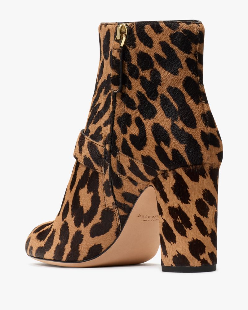 Dakota Leopard Zip Up Booties
