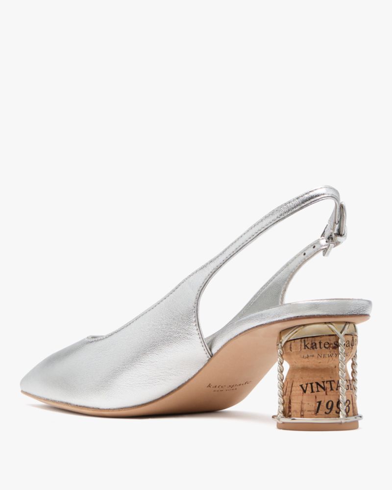 Soiree Metallic Slingback Pumps