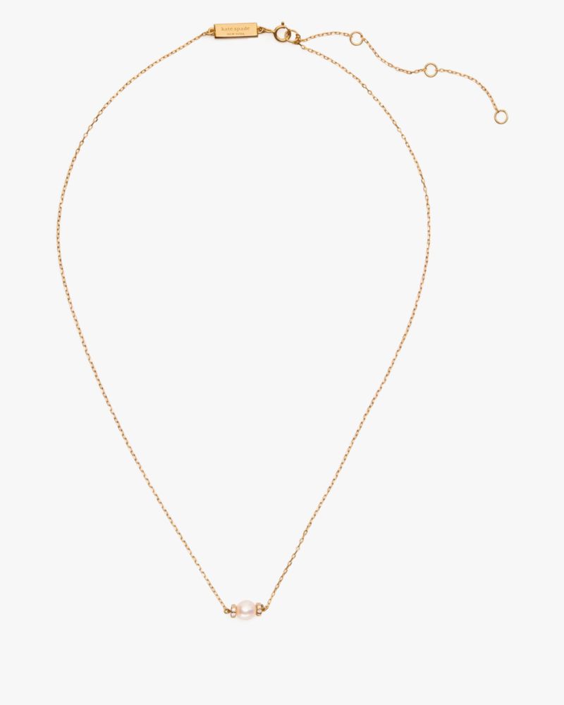 Kate Spade Fine Meant To Be Pearl & Diamond Pendant