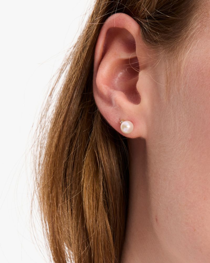 Kate Spade Fine Meant To Be Pearl & Diamond Studs