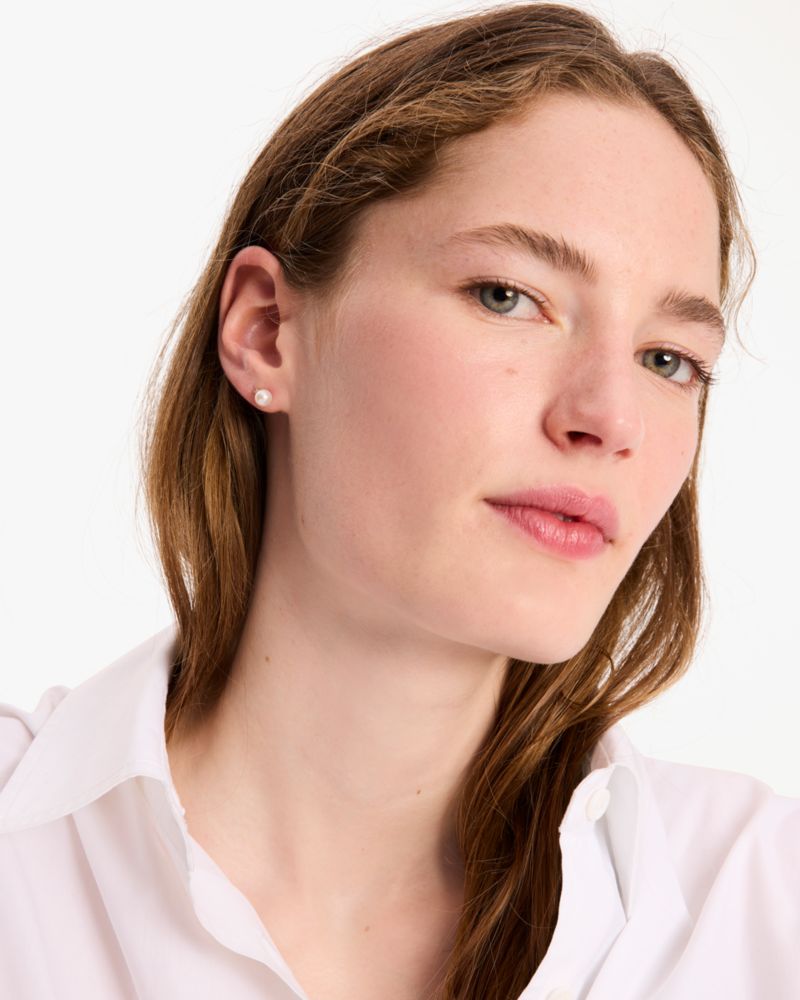 Kate Spade Fine Meant To Be Pearl & Diamond Studs