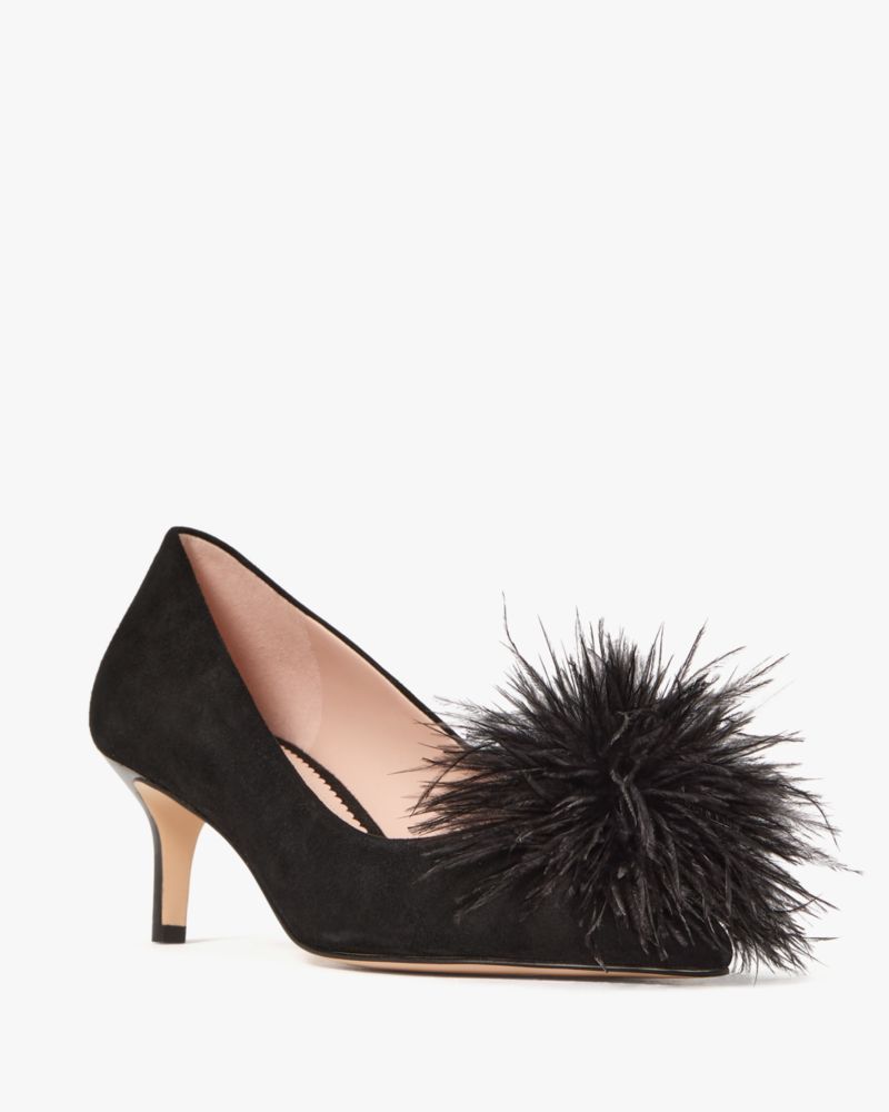 Zoey Pom Pom Kitten Heel