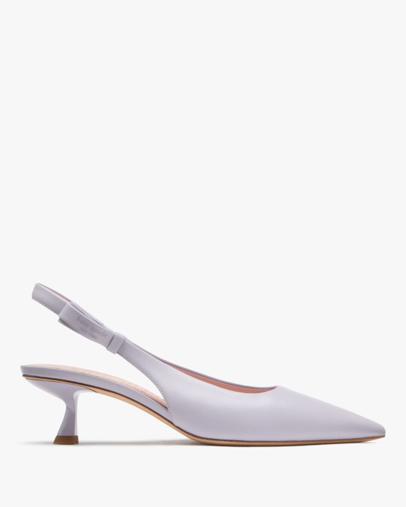 Riley Slingback Smooth Leather Kitten Heel