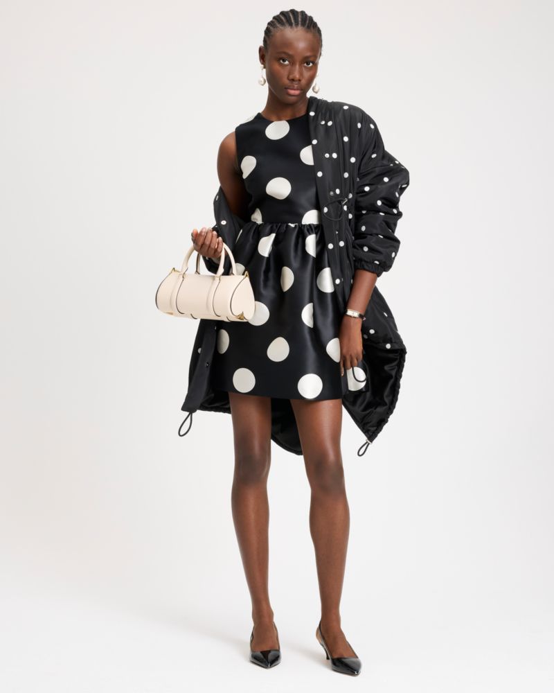 Breezy Dot Fit-and-flare Bow Dress