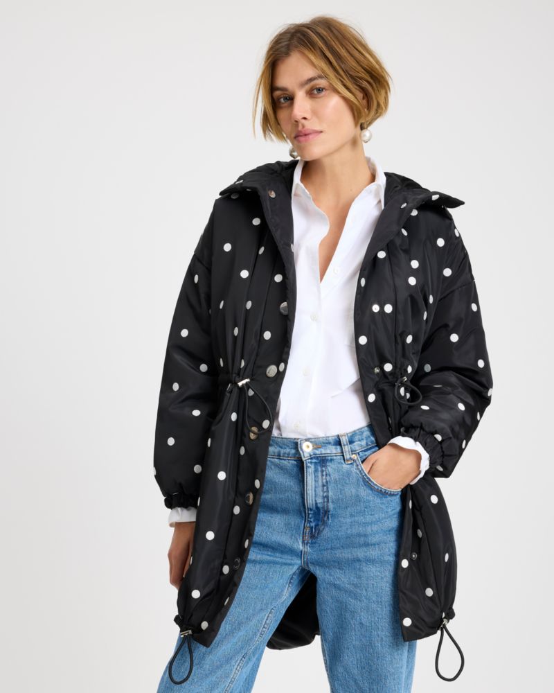 Breezy Dot Oversized Anorak