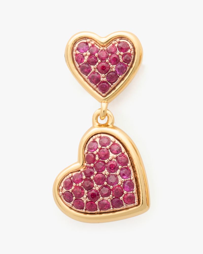 With All My Heart Pavé Drop Earrings