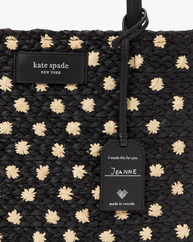 On Purpose Straw Medium Tote Bag