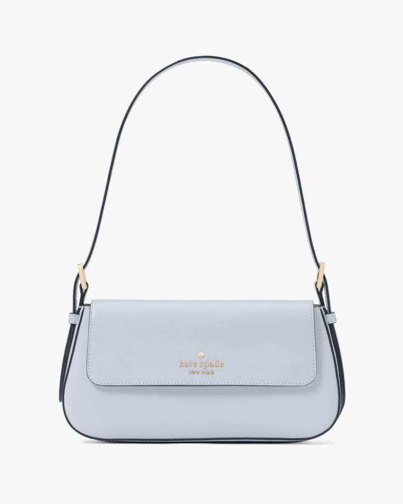 Madison Saffiano Leather Small Flap Shoulder Bag