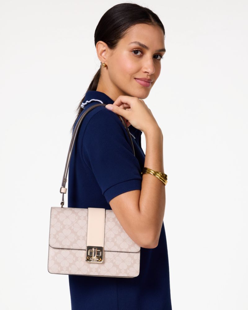 Spade Flower Small Flap Shoulder Bag