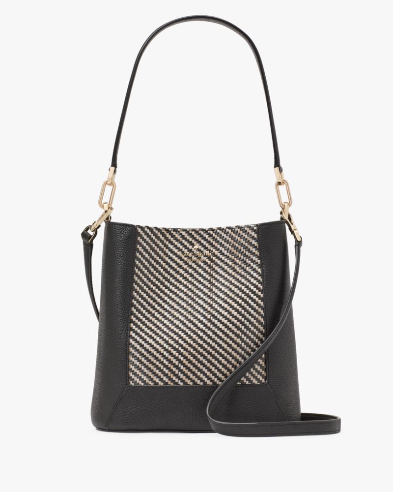 Lena Straw Bucket Bag
