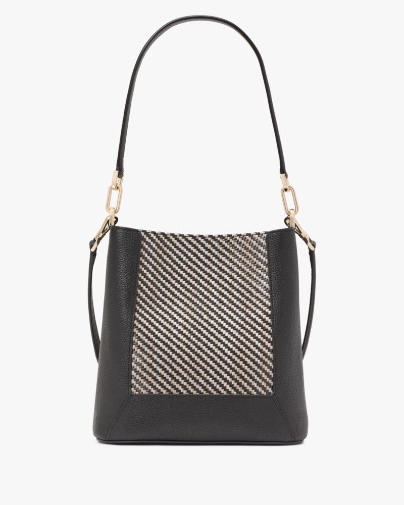 Lena Straw Bucket Bag