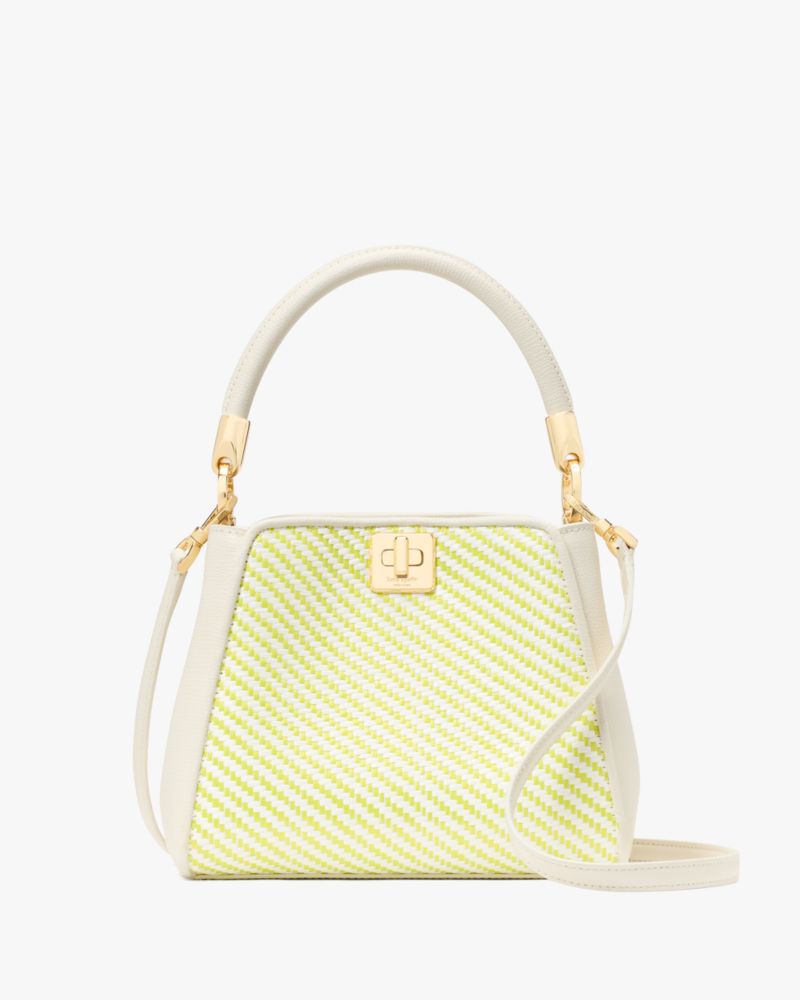 Phoebe Straw Small Top Handle Bag