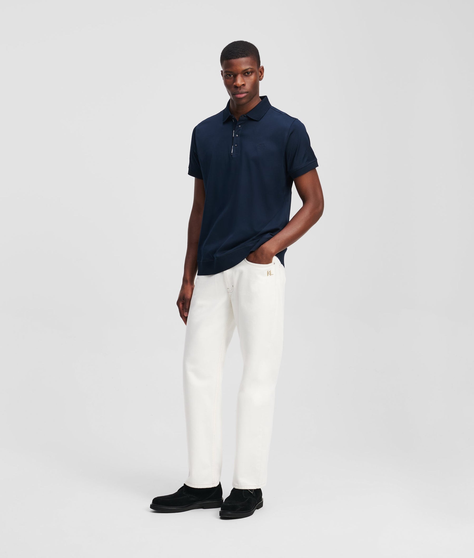PRESS BUTTON POLO SHIRT