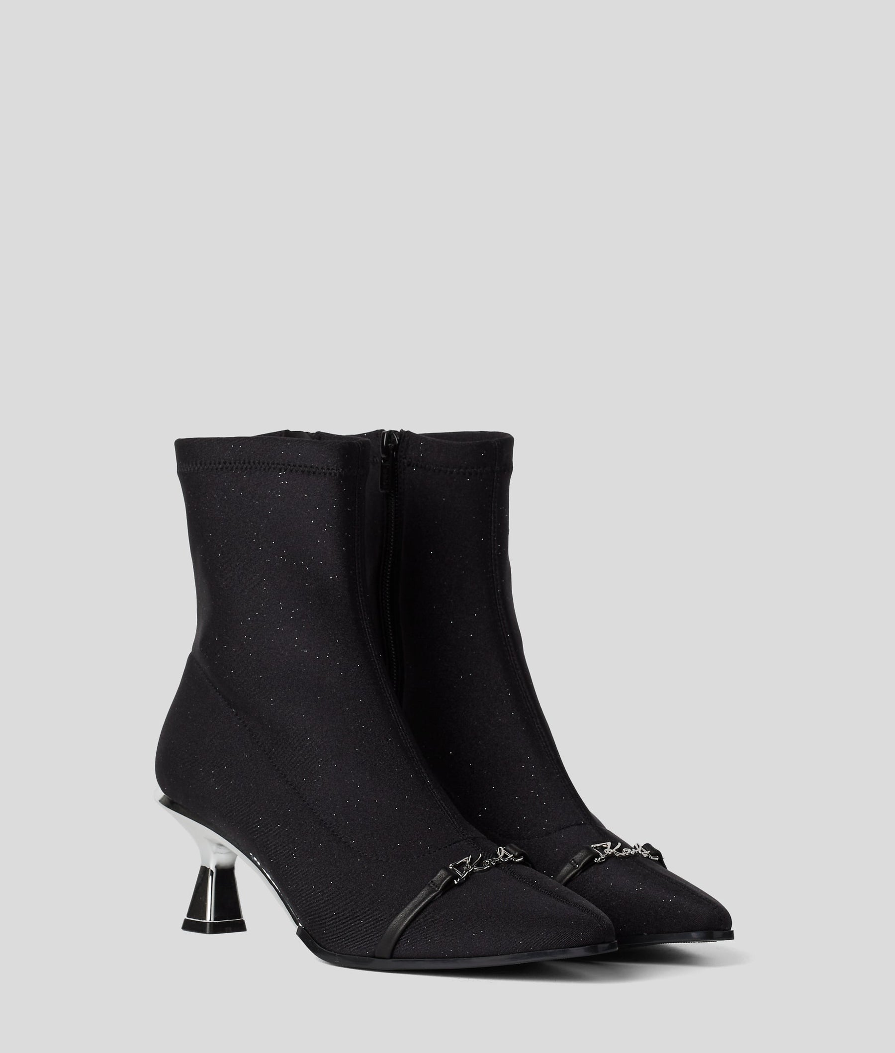 PANACHE GLITTER ANKLE BOOTS