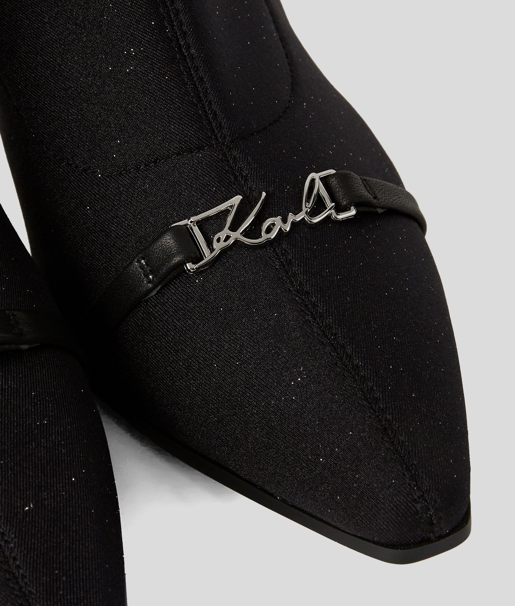 PANACHE GLITTER ANKLE BOOTS