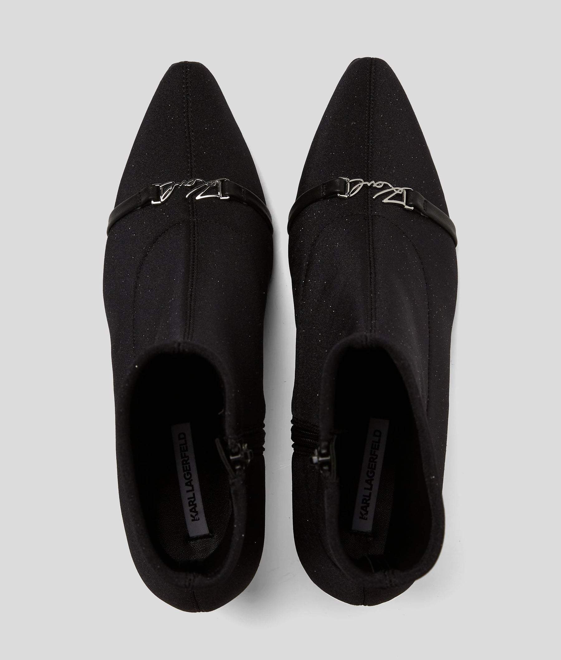 PANACHE GLITTER ANKLE BOOTS