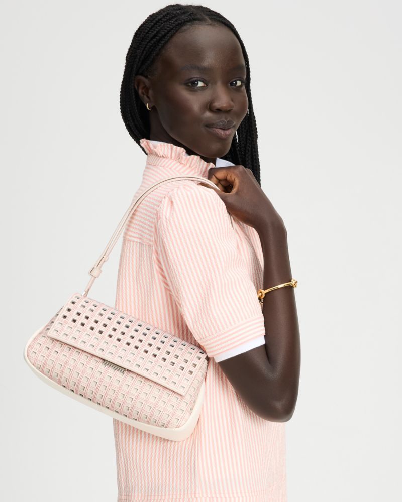 Grace Perforated Convertible Shoulder Bag