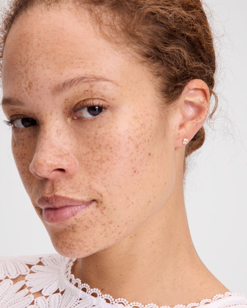 Kate Spade Fine Time To Shine Diamond Flower Studs