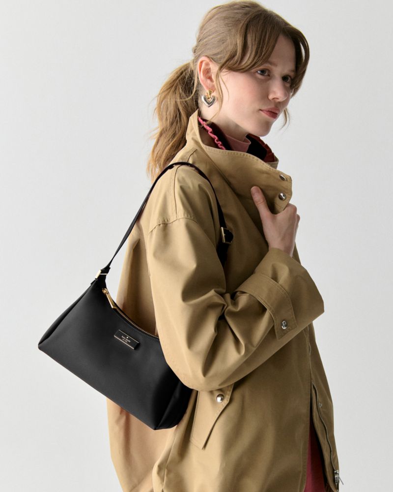 Carter Metallic Fabric Small Shoulder Bag