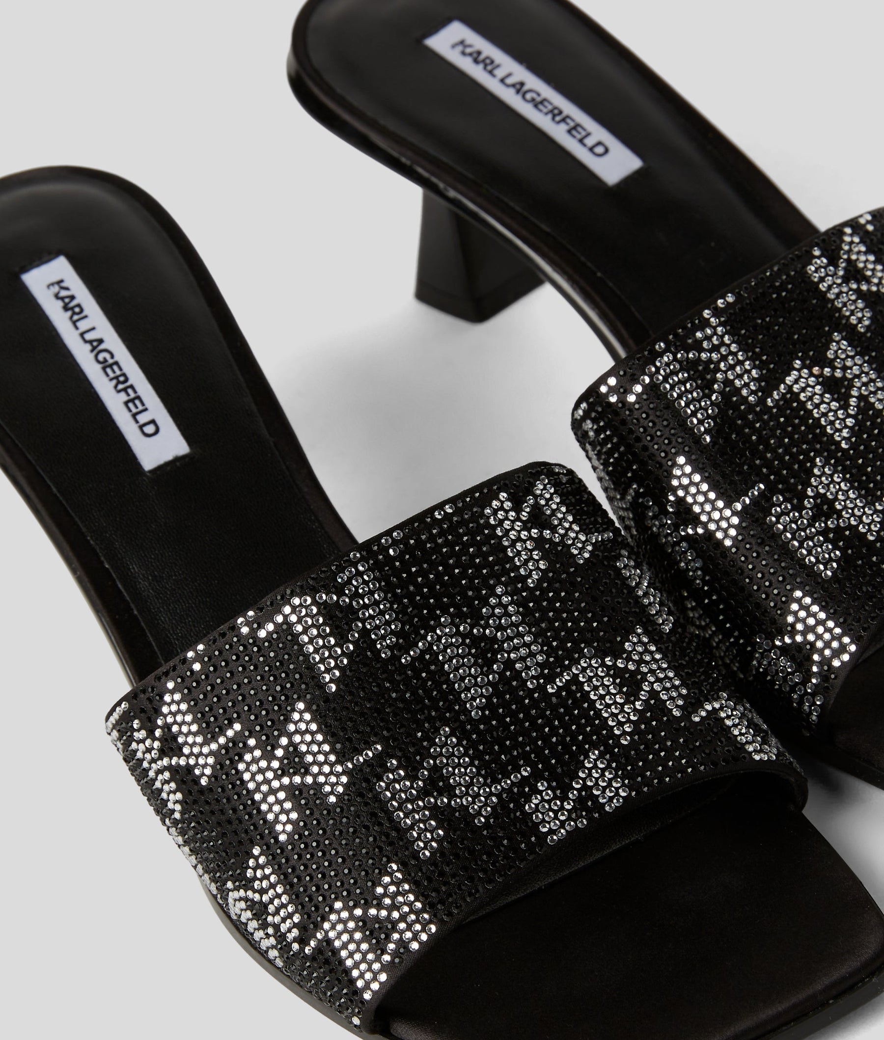 Monogram PANACHE RHINESTONE HEELED SANDALS