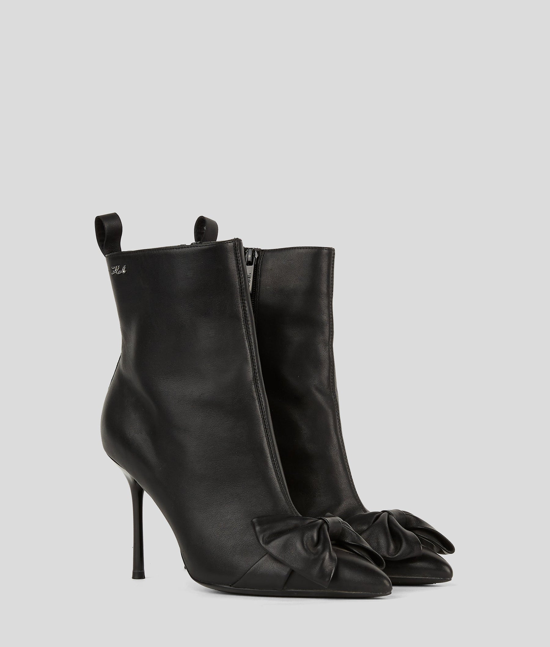 SARABANDE BOW ANKLE BOOTS