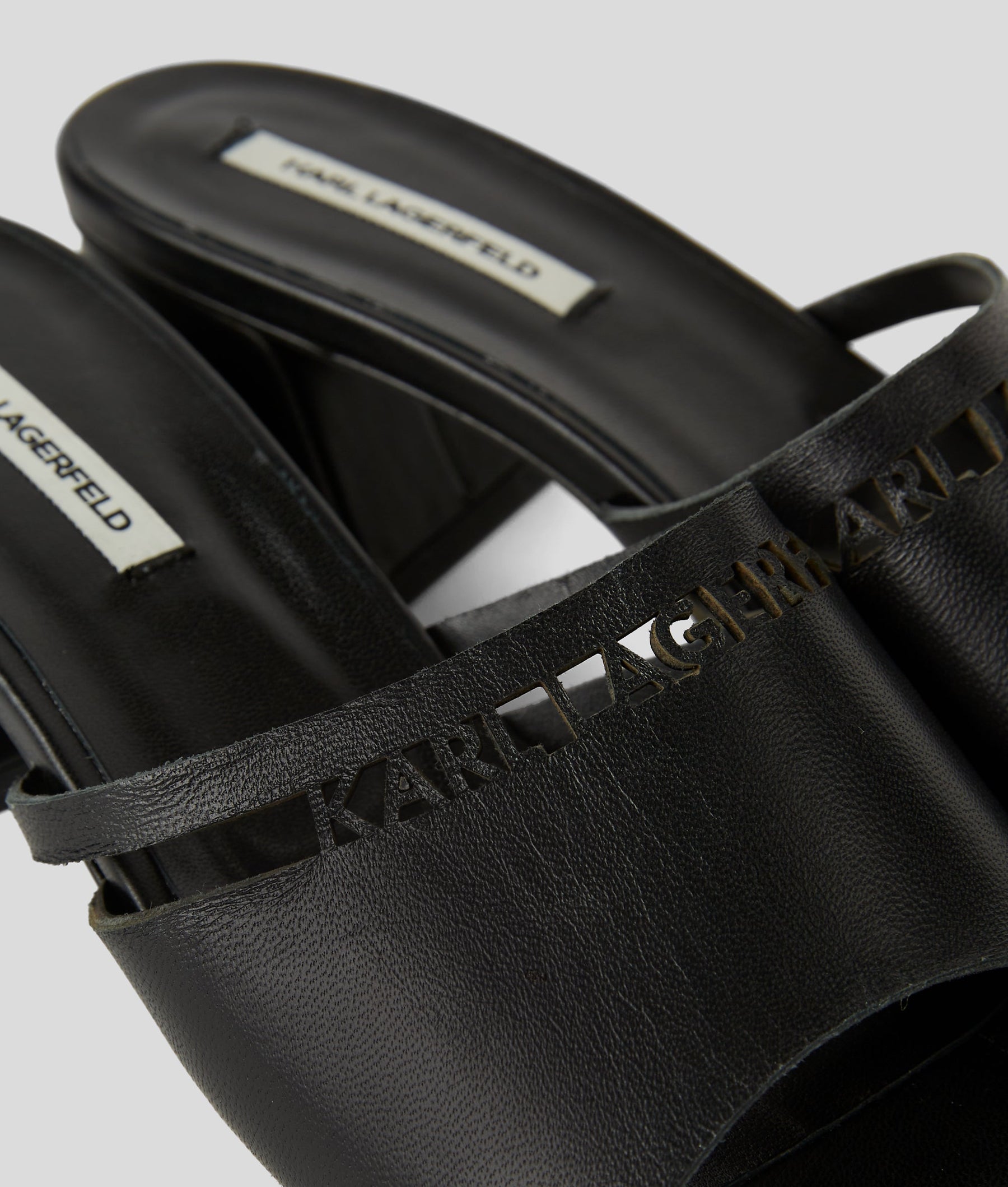 CUT-OUT HEELED SANDALS