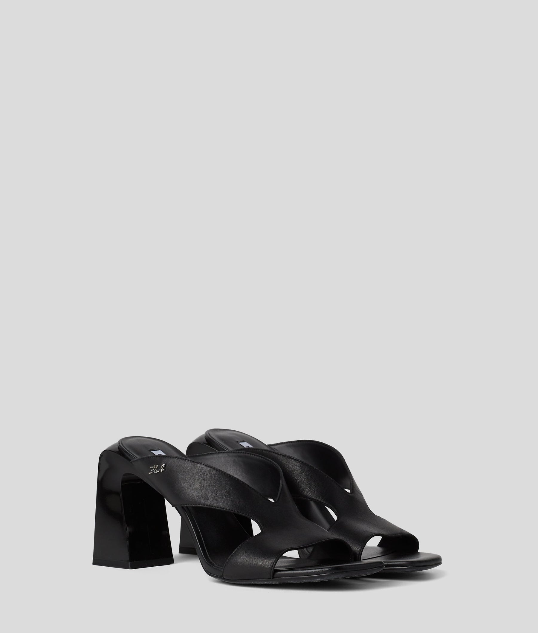 ASTRA NOVA CUT-OUT HEELED SANDALS