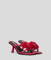 KARMEL FLORAL HEELED SANDALS
