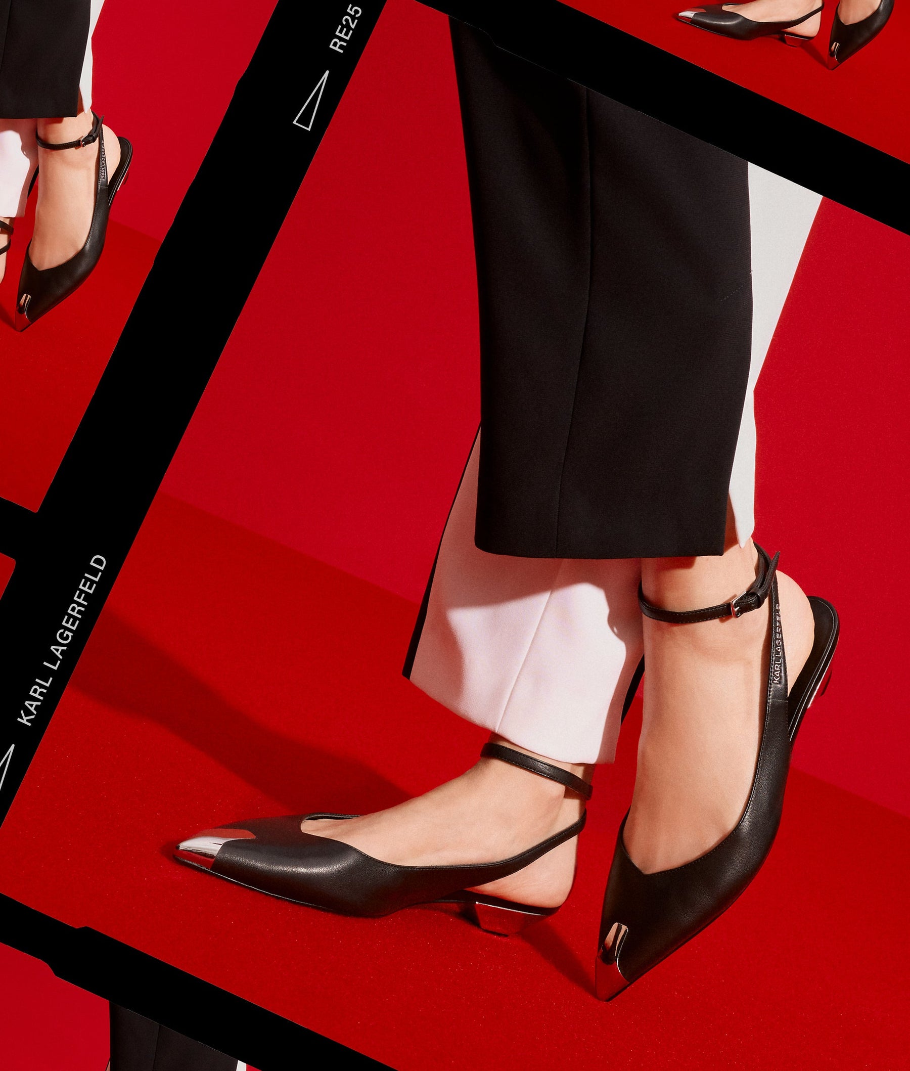 MILLIE ANKLE SLING FLATS