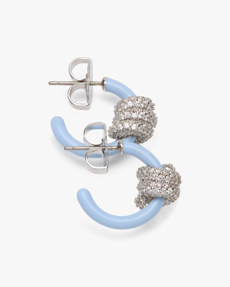 Ropes & Knots Pave Huggies