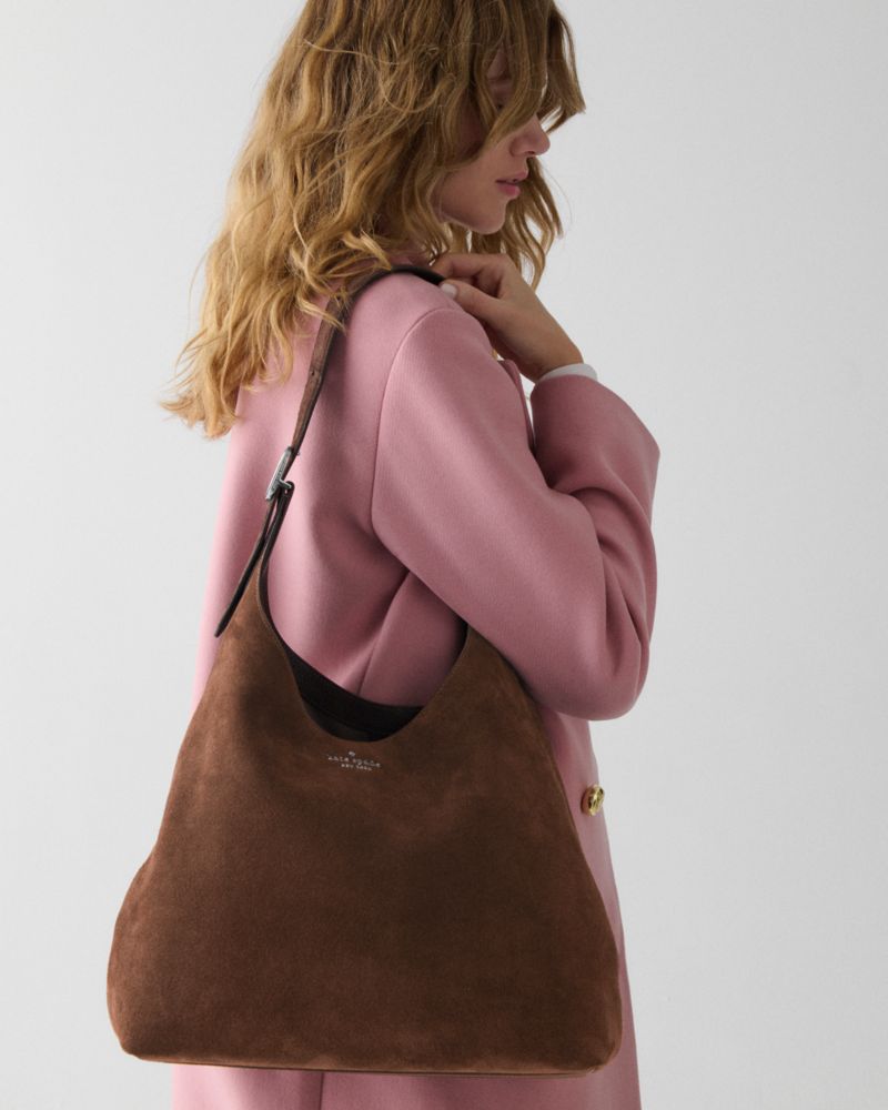 454 Suede Large Shoulder Bag