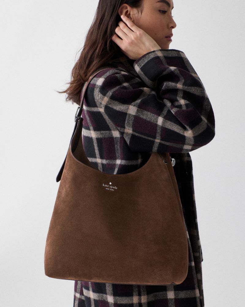 454 Suede Large Shoulder Bag