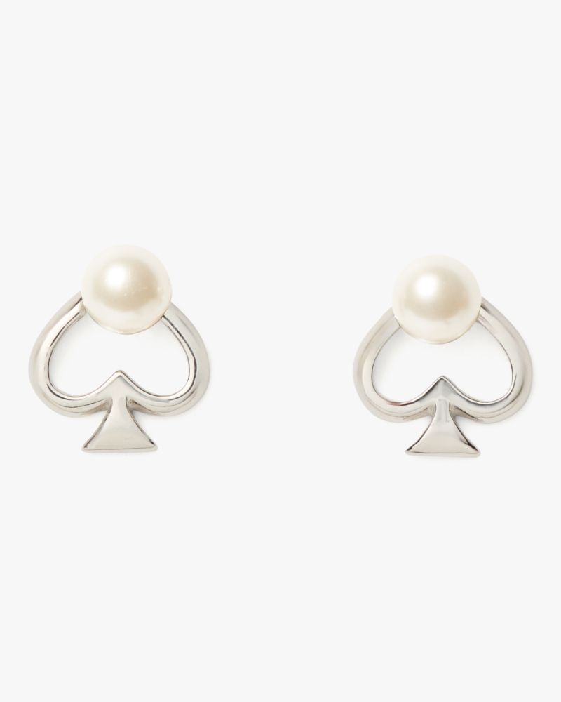 Statement Spade Pearl Studs